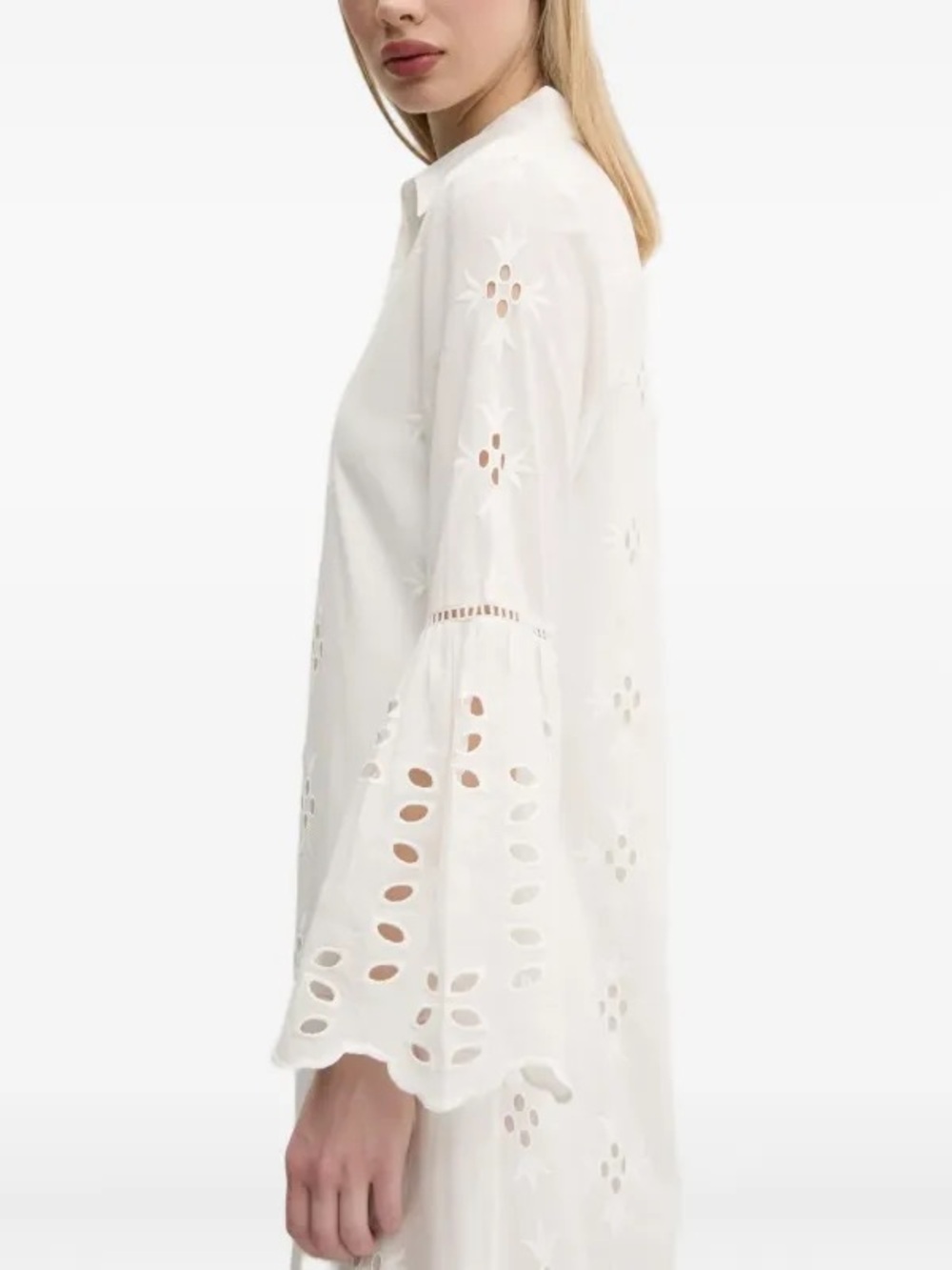 Disiguel eyelet-embroidered bell-sleeve midi dress - Picture 5 of 5